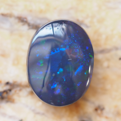 9.69ct N1-BLACK SOLID OPAL from LIGHTNING RIDGE — Stock #230164, Christianos Opals