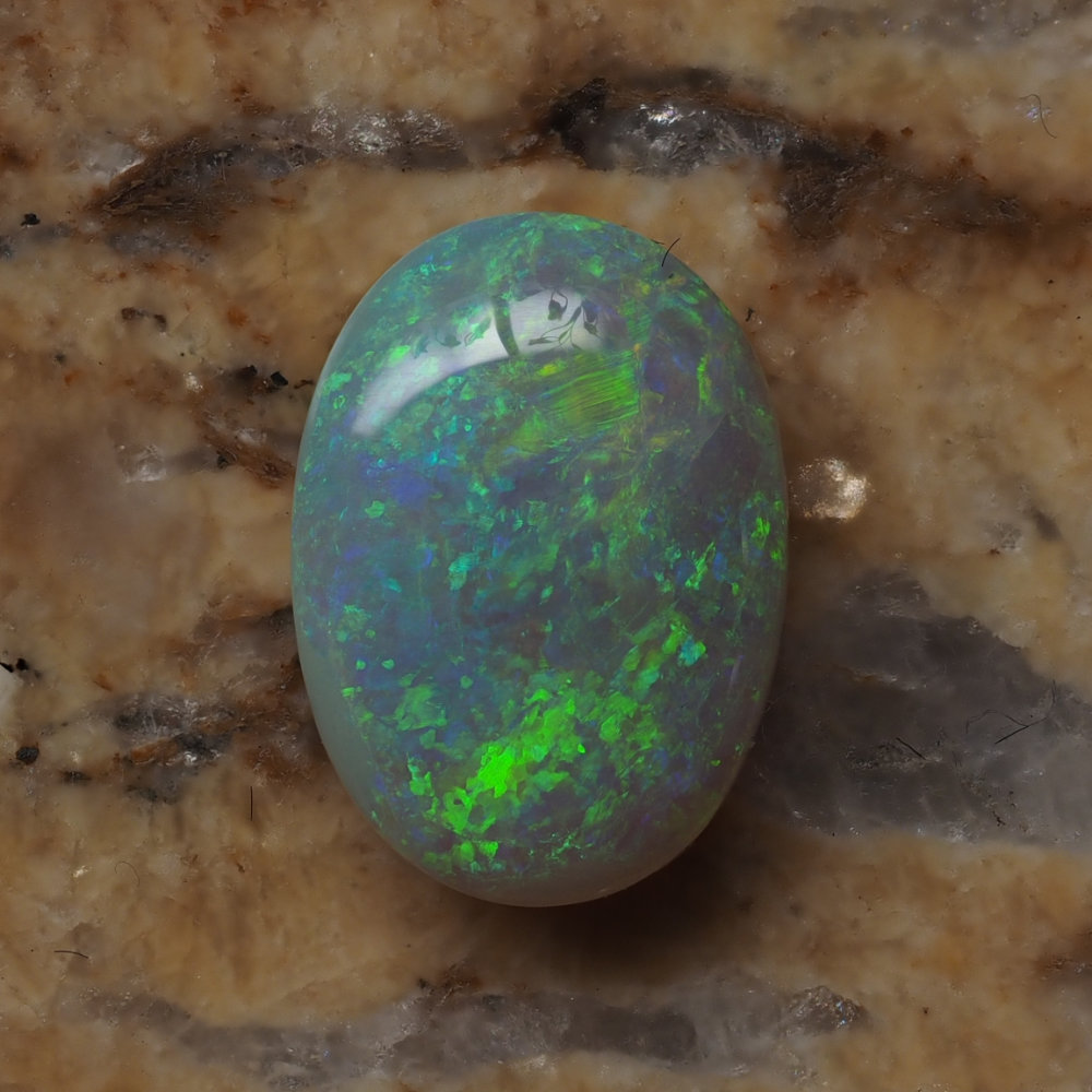 4.88ct N6-DARK SOLID OPAL from LIGHTNING RIDGE — Stock #230352, Christianos Opals
