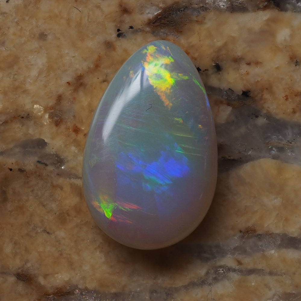 4.88ct N6-DARK SOLID OPAL from COOBER PEDY — Stock #230467, Christianos Opals