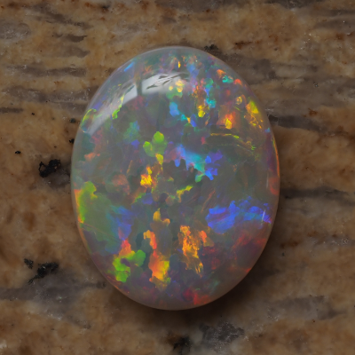 13.78ct N8-LIGHT SOLID OPAL from COOBER PEDY (SHELL PATCH DIGGINGS) — Stock #230506, Christianos Opals