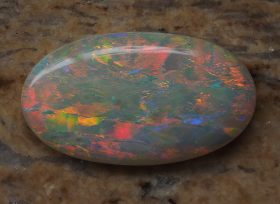 28.40ct N8-LIGHT SOLID OPAL from COOBER PEDY (EIGHT MILE DIGGINGS) — Stock #230528, Christianos Opals