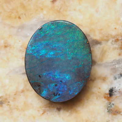 產自昆士蘭的3.83克拉 礫背歐泊｜庫存編號230633，曼紐澳寶 Christianos Opals