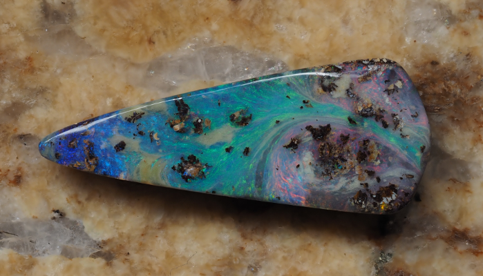 6.18ct BOULDER OPAL from QUEENSLAND — Stock #230637, Christianos Opals