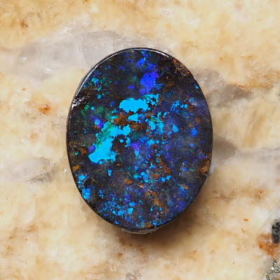 产自昆士兰州的2.35克拉 砾背欧泊｜库存号230806，曼纽澳宝 Christianos Opals