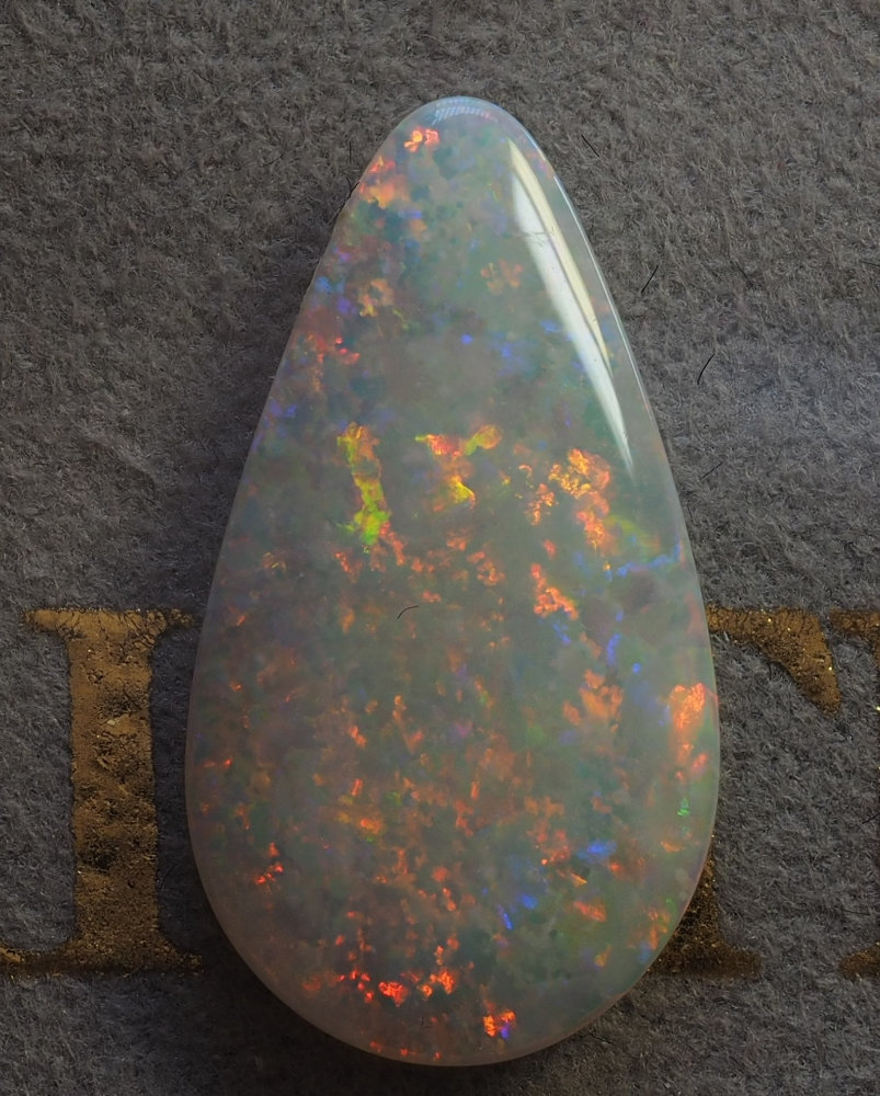 5.37ct N7-LIGHT SOLID OPAL from COOBER PEDY (SHELL PATCH DIGGINGS) — Stock #230900, Christianos Opals