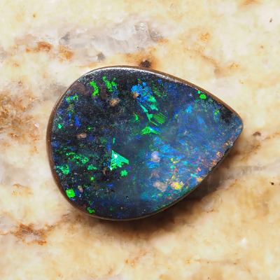 产自昆士兰州的5.17克拉 砾背欧泊｜库存号251322，曼纽澳宝 Christianos Opals
