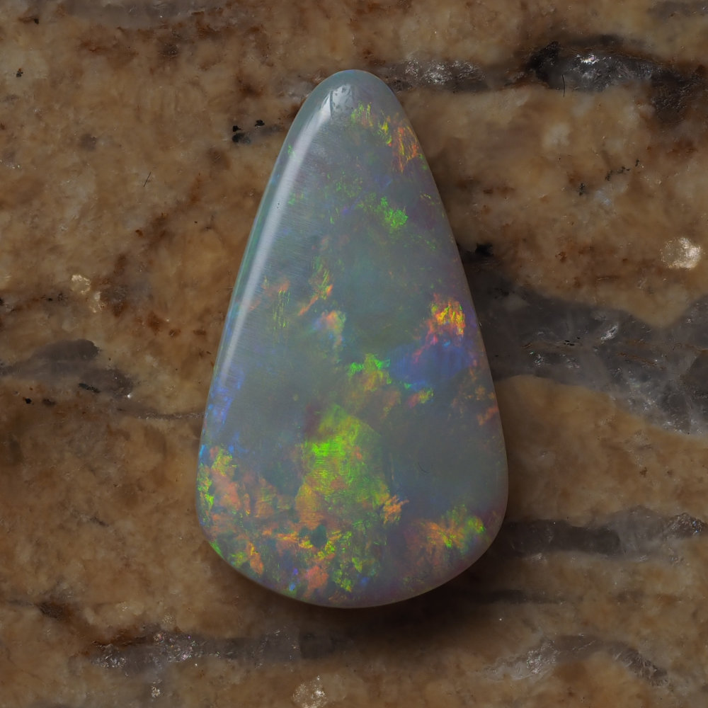 6.76ct N6-DARK SOLID OPAL from COOBER PEDY — Stock #252332, Christianos Opals