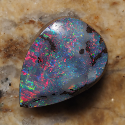 21.80ct BOULDER OPAL from QUEENSLAND — Stock #252365, Christianos Opals