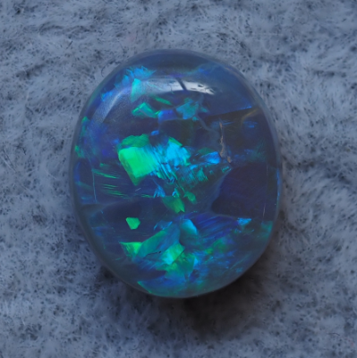 2.60ct N5-DARK SOLID OPAL from LIGHTNING RIDGE — Stock #252522, Christianos Opals