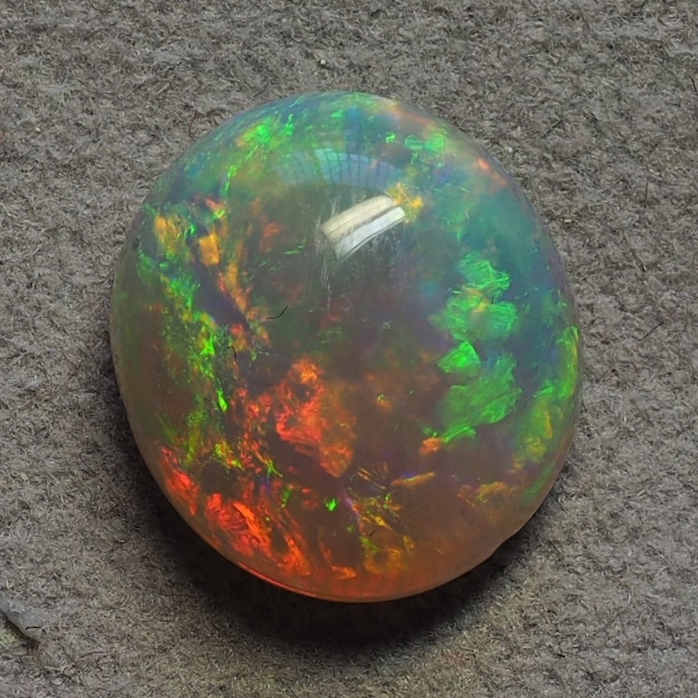 3.97ct N6-DARK SOLID OPAL from LIGHTNING RIDGE — Stock #252532, Christianos Opals