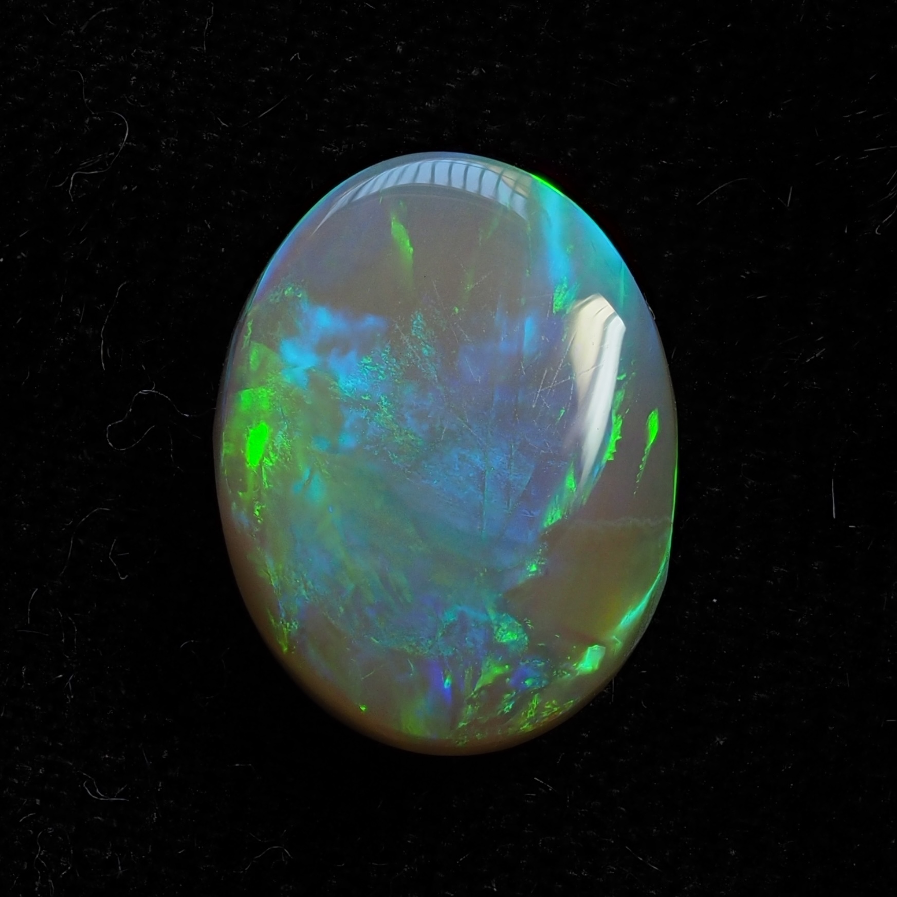 3.76ct N6-DARK SOLID OPAL from LIGHTNING RIDGE — Stock #252581, Christianos Opals