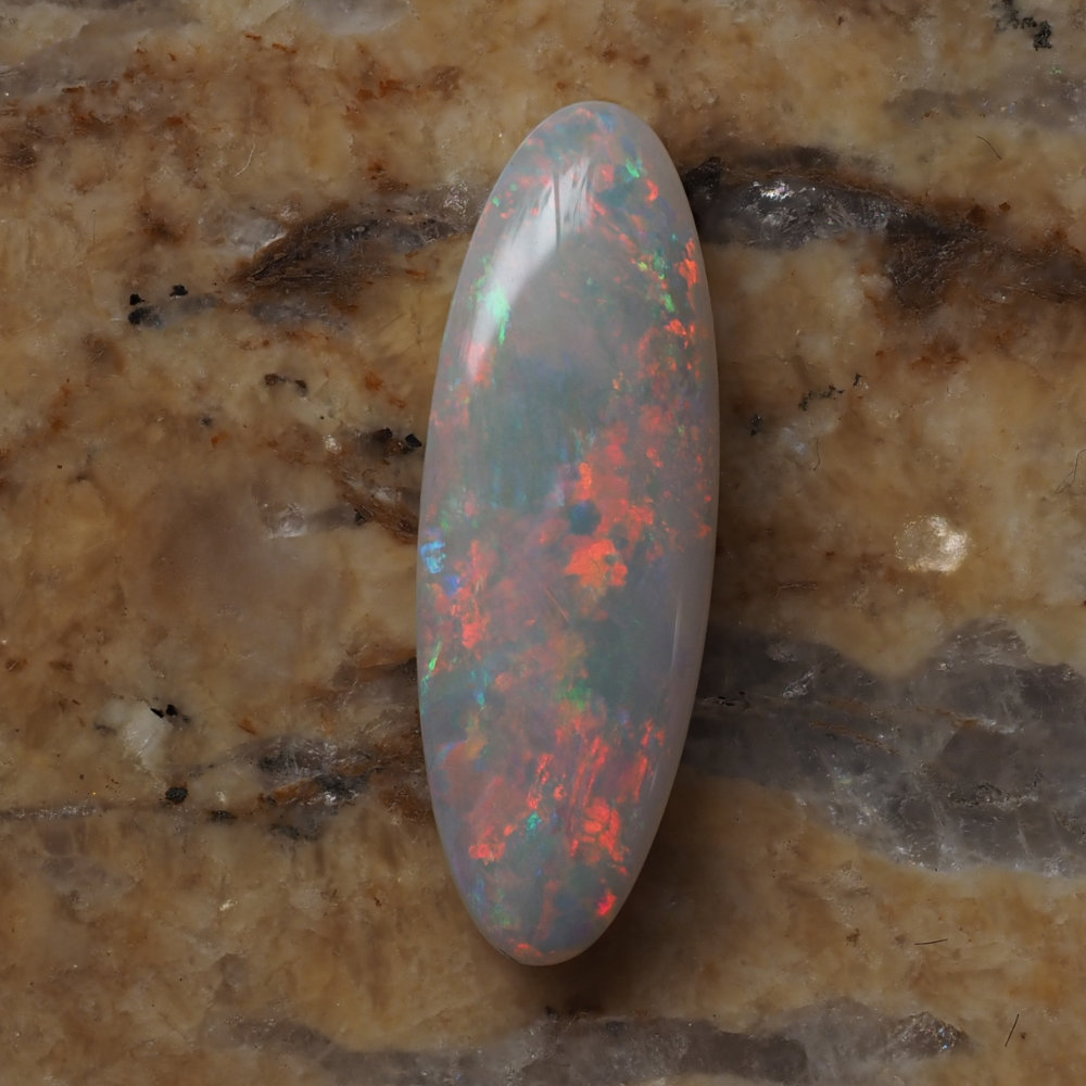 3.21ct N7-LIGHT SOLID OPAL from COOBER PEDY — Stock #252620, Christianos Opals