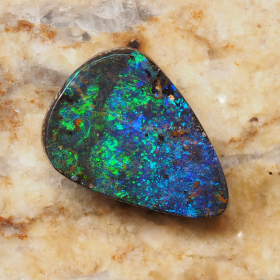 4.15ct BOULDER OPAL from QUEENSLAND — Stock #252815, Christianos Opals