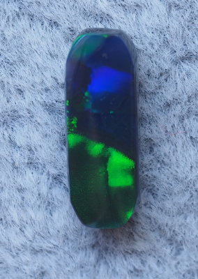 1.04ct N3-BLACK SOLID OPAL from LIGHTNING RIDGE — Stock #252827, Christianos Opals