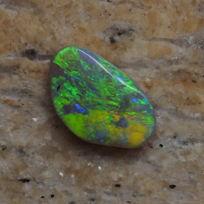 1.32ct N6-DARK SOLID OPAL from LIGHTNING RIDGE — Stock #253088, Christianos Opals