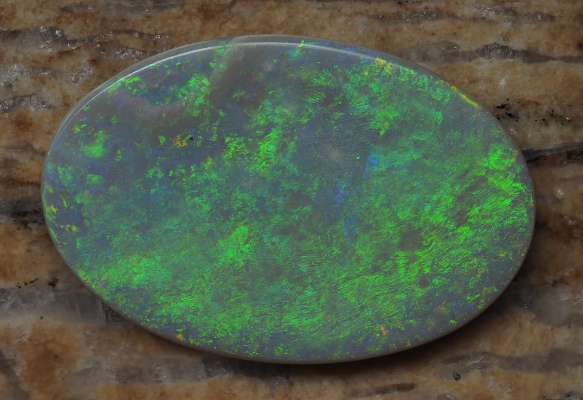 36.22ct N7-LIGHT SOLID OPAL from COOBER PEDY — Stock #253093, Christianos Opals