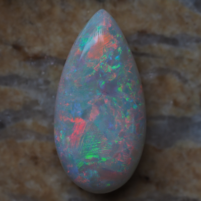 10.55ct N8-LIGHT SOLID OPAL from COOBER PEDY — Stock #253094, Christianos Opals