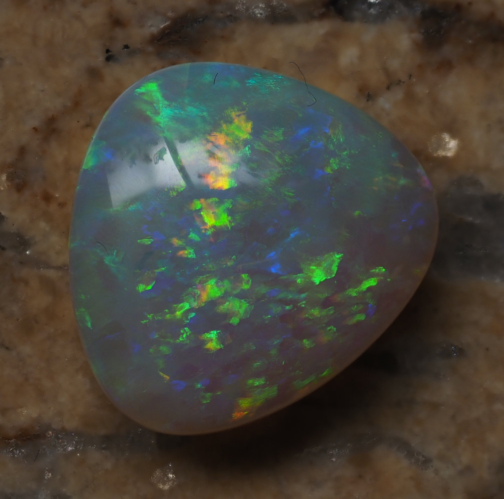 14.76ct N6-DARK SOLID OPAL from COOBER PEDY — Stock #288106, Christianos Opals